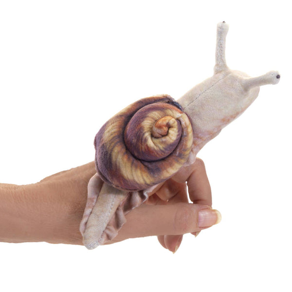 Marionnette à main Mini escargot/Mini escargot 8003 Folkmanis réaliste