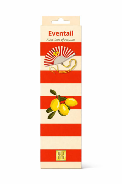 Eventail avec bandoulière - Citrons
