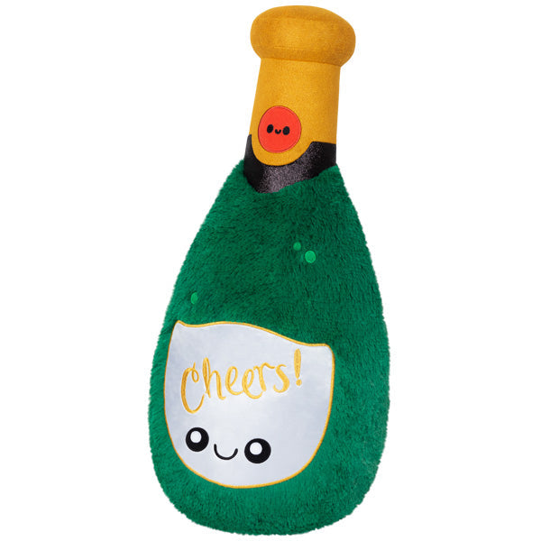 Peluche Boozy Buds Squishable – Bouteille de Champagne