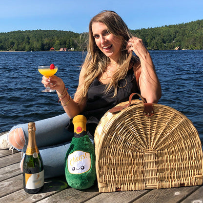 Peluche Mini Boozy Buds Squishable – Bouteille de Champagne