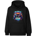 Sweat à capuche gaming – Fringoo gaming for Boys Cotton Rich Soft Hooded – Born to Game noir