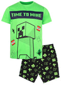 Pyjama Minecraft – Short Sleeve – vert