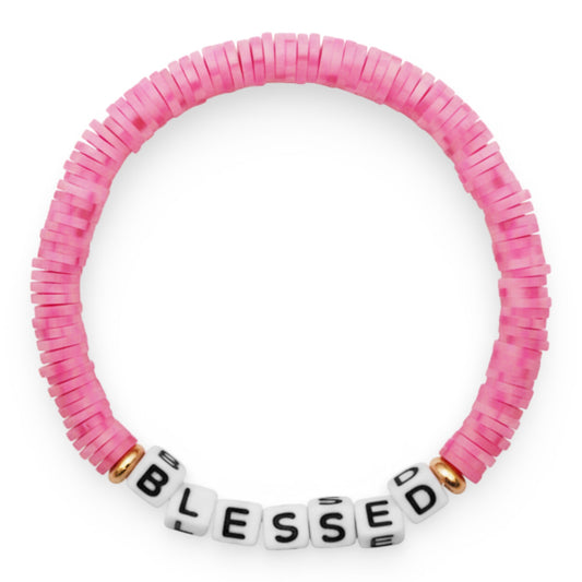 Bracelet Amitié Swifties BLESSED - Rose