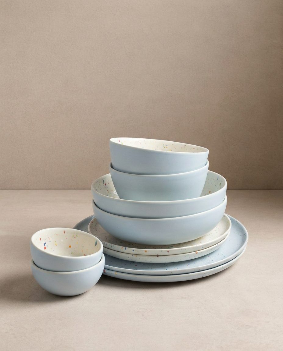 Breeze Party In Stoneware Bowl 16cm Blue