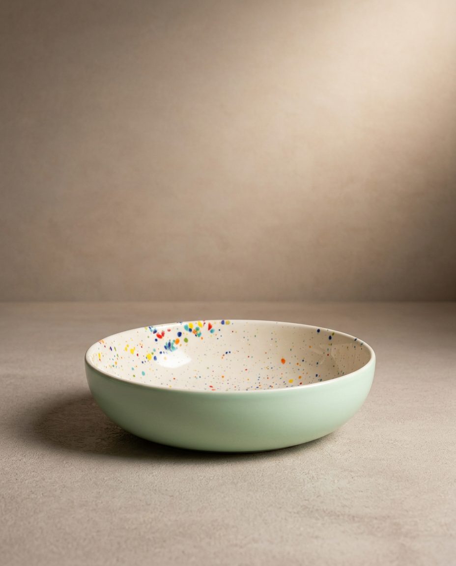 Ensemble Breeze Party – 4 assiettes à pâtes 21 cm – Couleurs mélangées