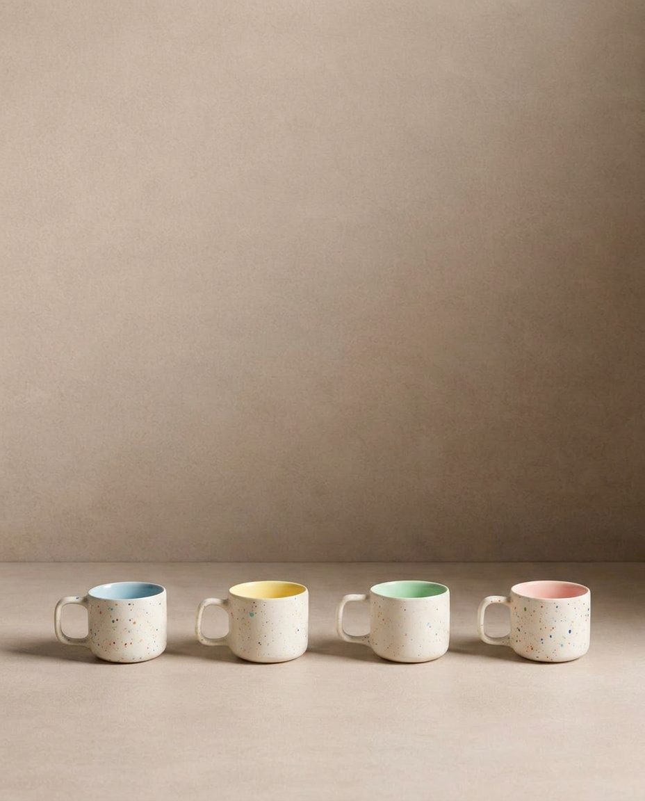 Ensemble Breeze Party Out – 4 tasses à expresso 60 ml – Couleurs mélangées