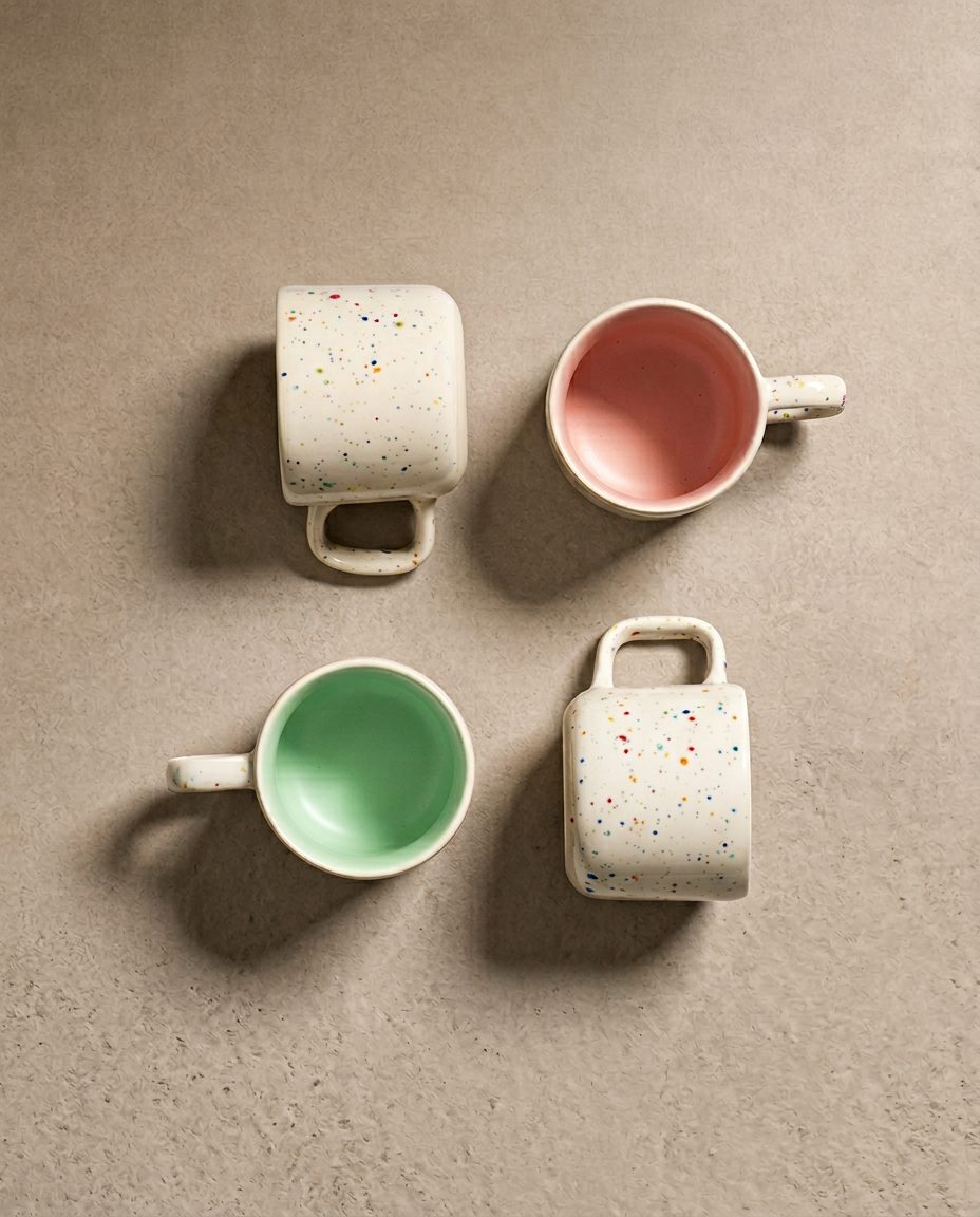 Ensemble Breeze Party Out – 4 tasses à expresso 60 ml – Couleurs mélangées