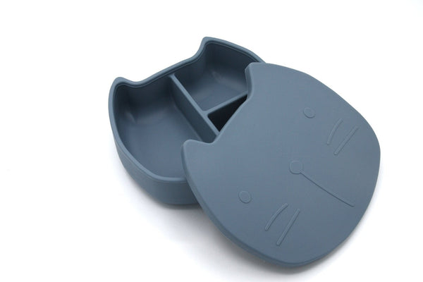 Brotdose aus Silikon Pippa Smokey Blue