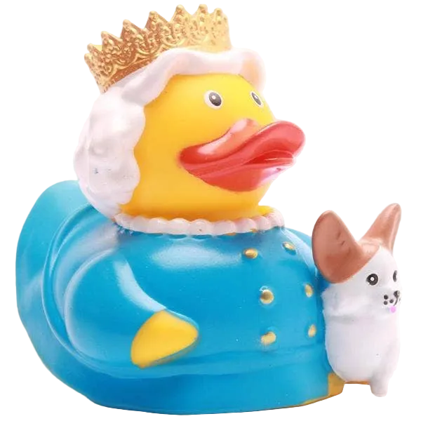 Koningin Elizabeth Eend met Corgi