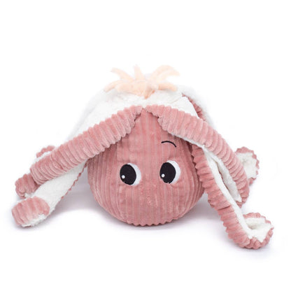 Peluche Ptipotos Maman et Bébé Poulpe - Rose