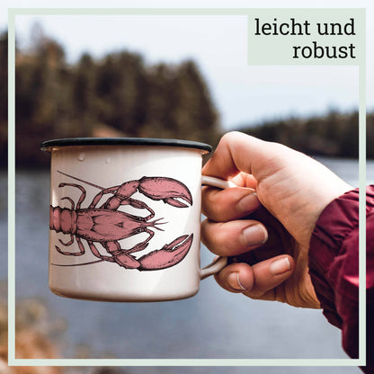 Tasse émaillée – Homard