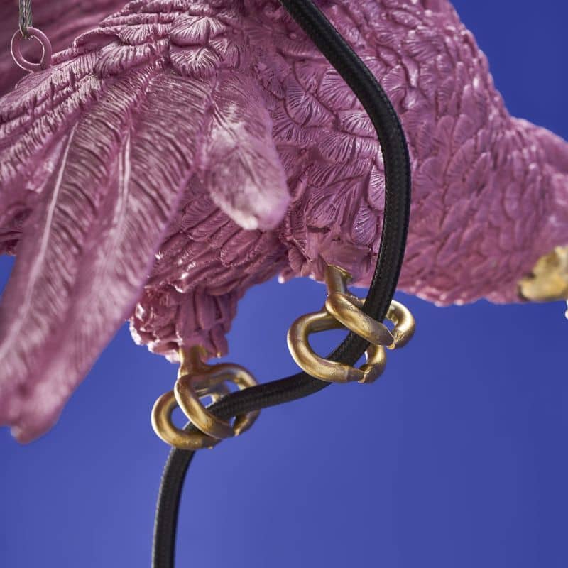 Plafonnier Perroquet rose