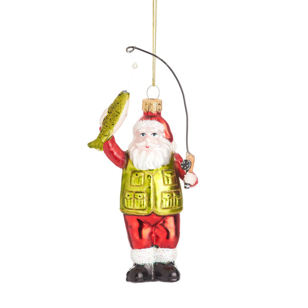 Kerstbal Kerstman vissen