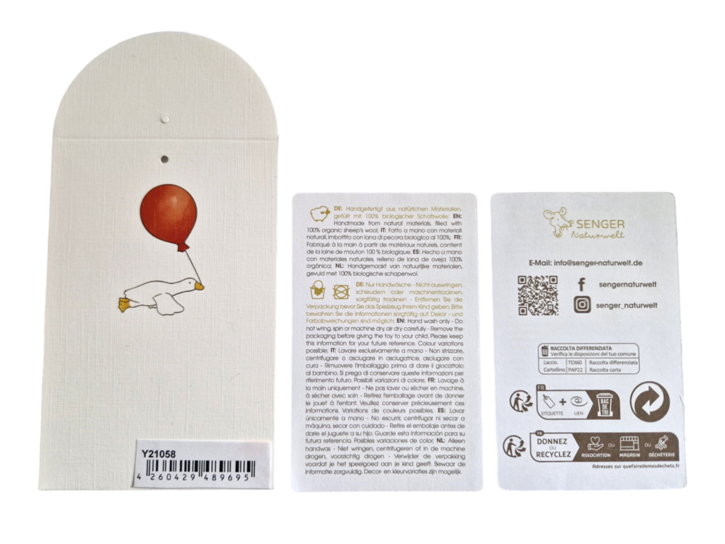 Klein pluche ottertje