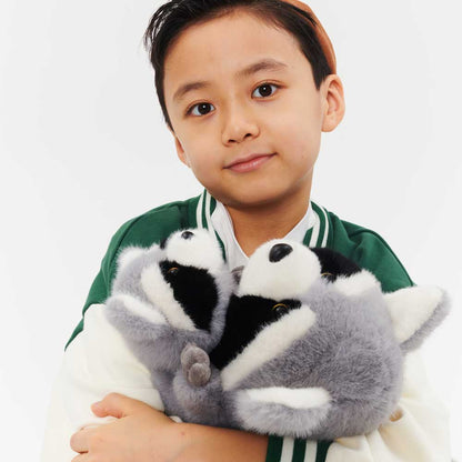 Ultra-soft raccoon plush toy (38 cm) - 0+