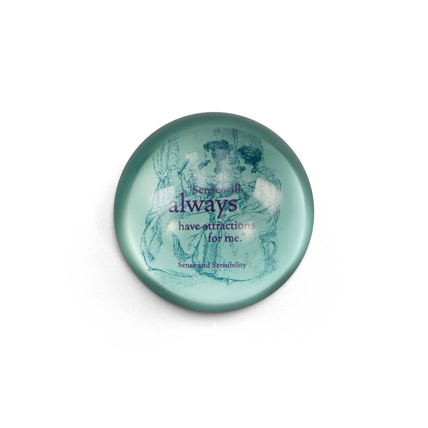 Doosvormige briefgewicht (70 mm) - Pulteney Press (Jane Austen)
