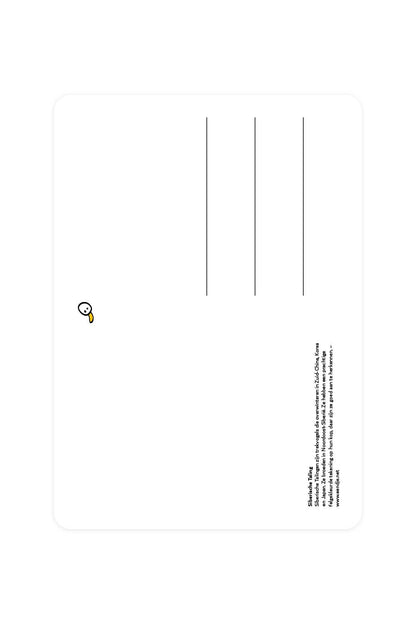 Postcard with Siberian Teal