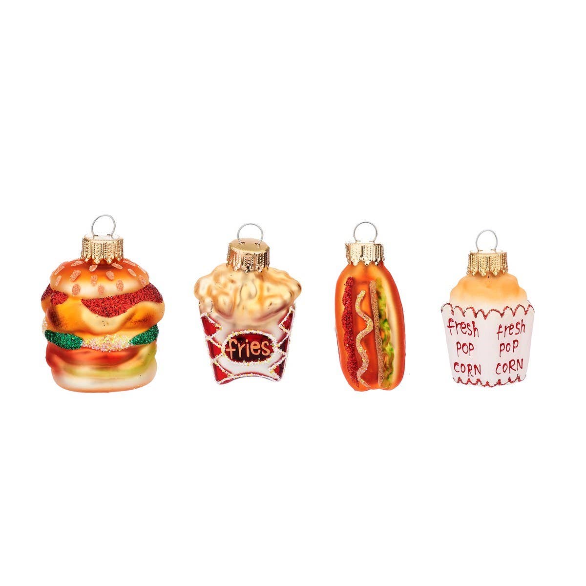 Leuke fastfood 4-delige ballenset