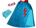 Blauwe superheldenkostuumset