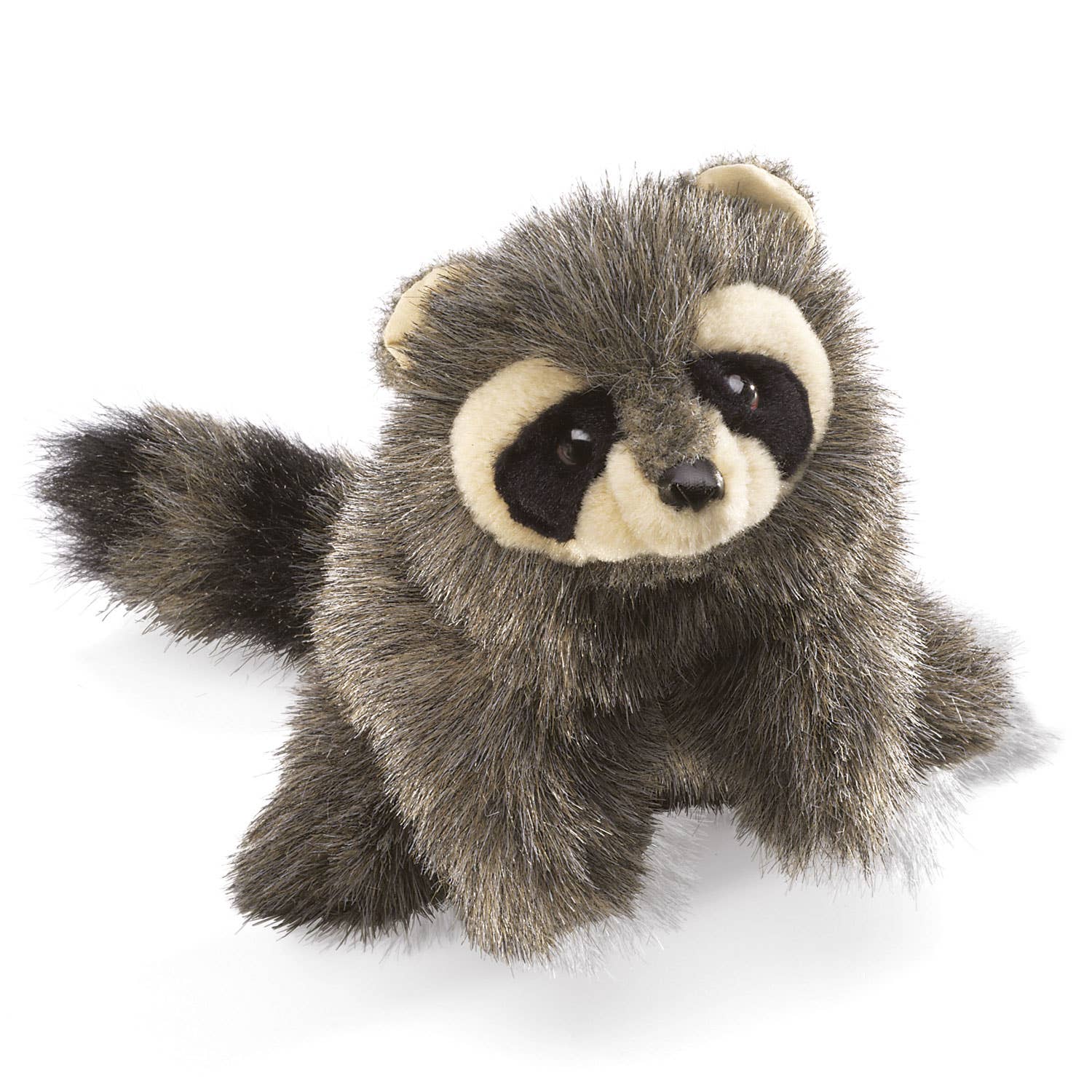 Marionnette à main Petit raton laveur et bébé raton laveur 2238 Folkmanis réaliste