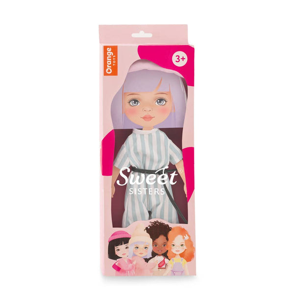 Kledingset: gestreepte jumpsuit van 28 cm
