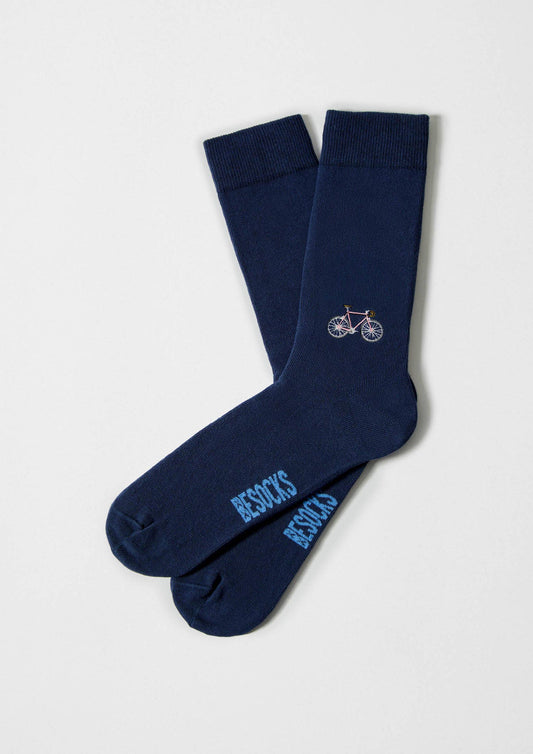 BeBicycle Embroidered Socks