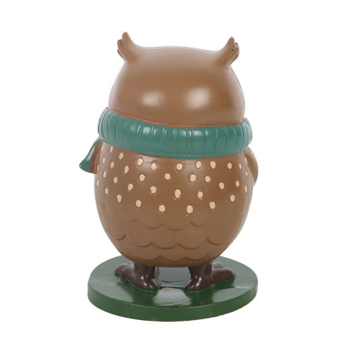 "Oliver" figurine ornament — Autumn owl