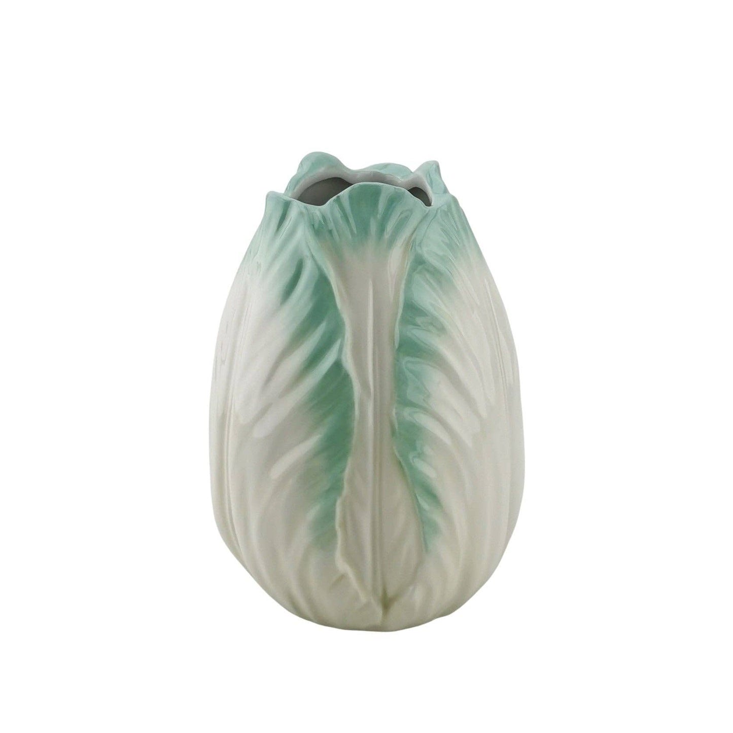 Vase - Tulip Head - Stoneware - Mint - 14x14x19cm