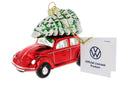 Décoration de Noël Coccinelle VW Rouge avec Sapin