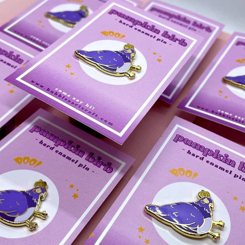Pumpkin Pigeon Pin