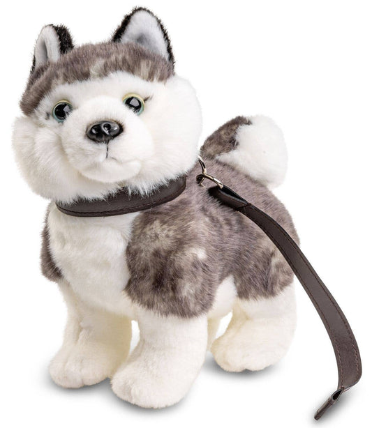 Husky Puppy Plush Toy with Leash