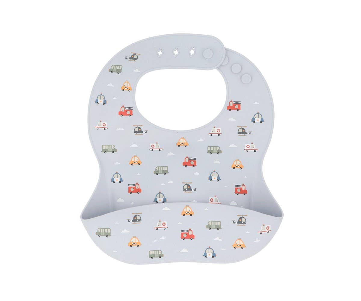 Cars silicone bib