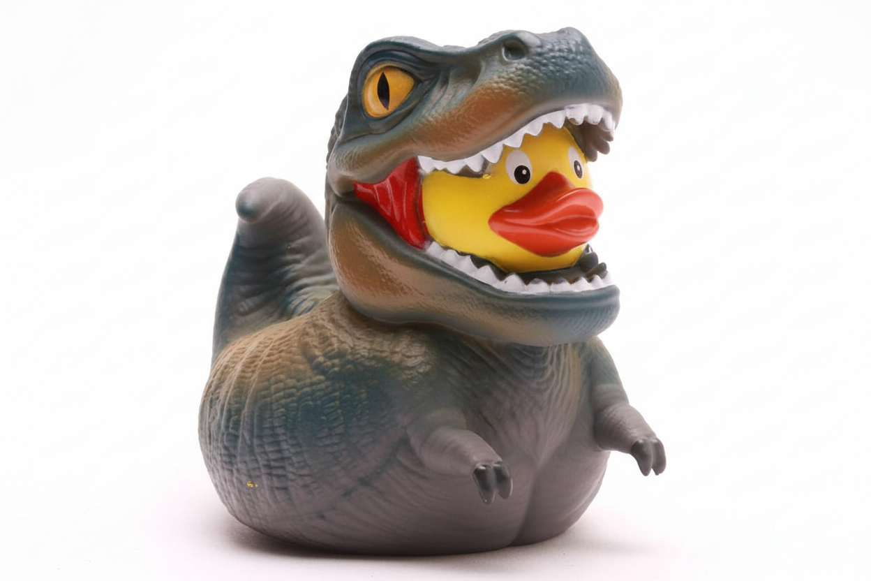 Duck Dinosaur T-Rex Gray XL