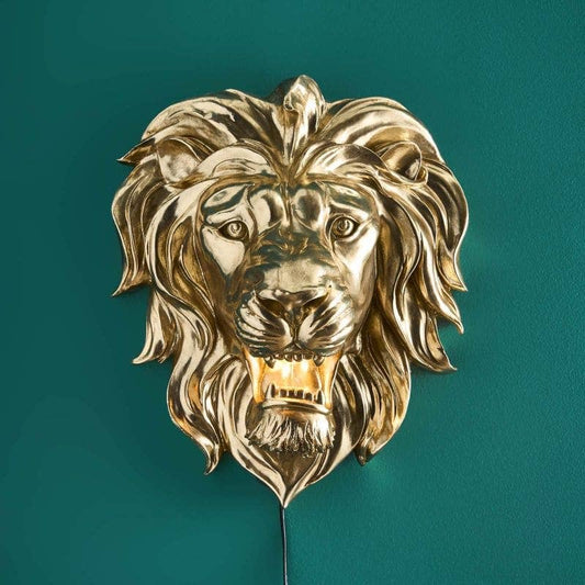 Applique murale King Lion Or, 47 x 41 x 24,5 cm