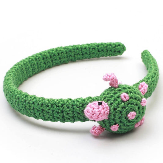Headband with turtle - Green