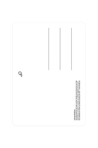 Postcard with an Icelandic goggle diver