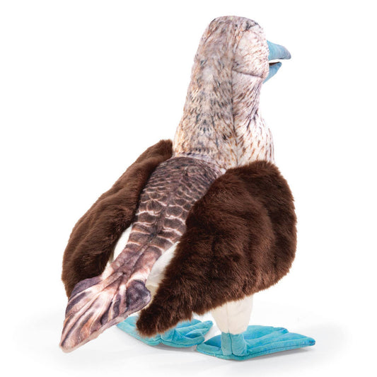 Marionnette à main Fou à pieds bleus 3223/ Fou à pieds bleus Folkmanis réaliste