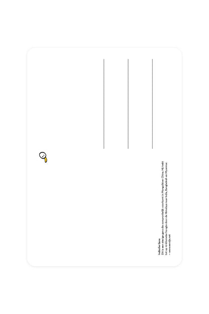 Postcard with an Indian goose