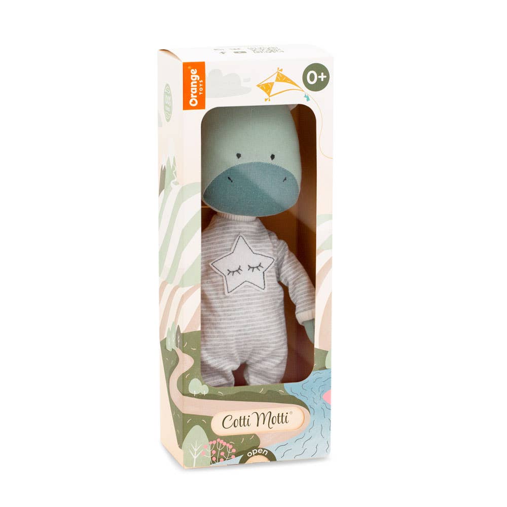 Pluche speelgoed van katoen, Cotti Motti, Andy de draak - 29 cm - 0+