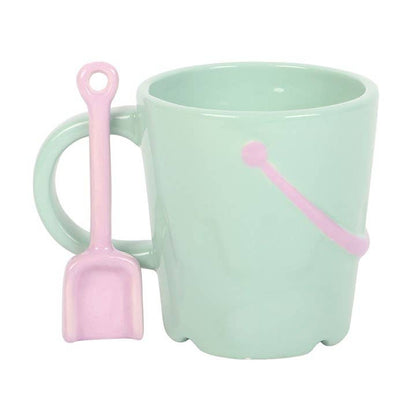 Mug Seau Pastel avec Cuillère Pelle