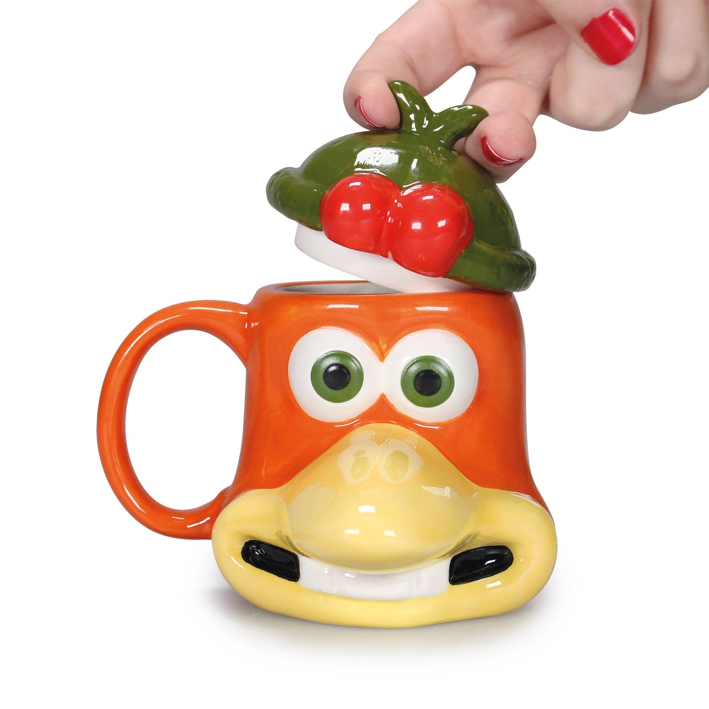 Cup-shaped can with lid (300 ml) - Chicken Run (Ginger)