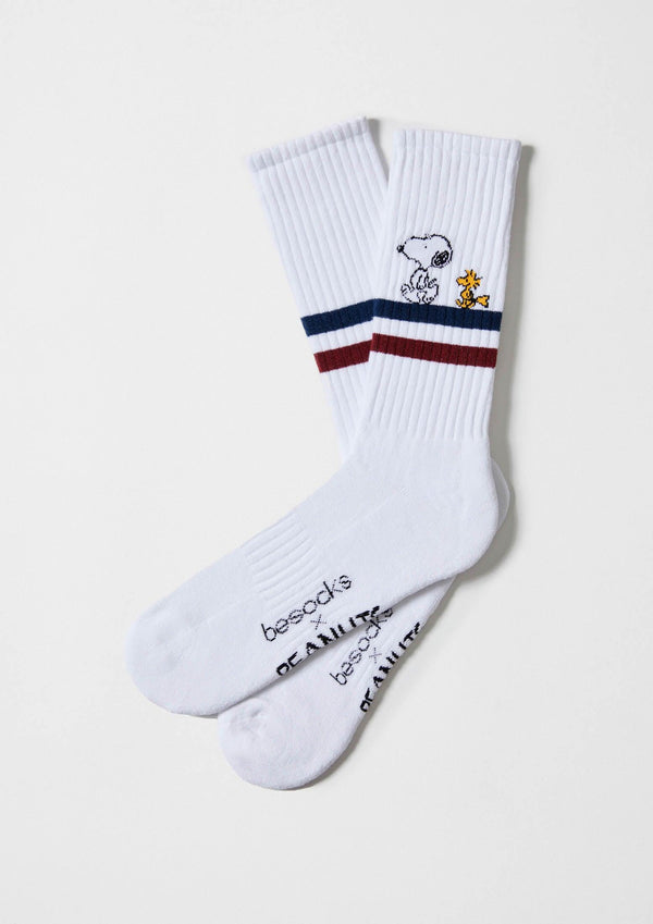 Chaussettes de sport BeSnoopy Stripes Blanc