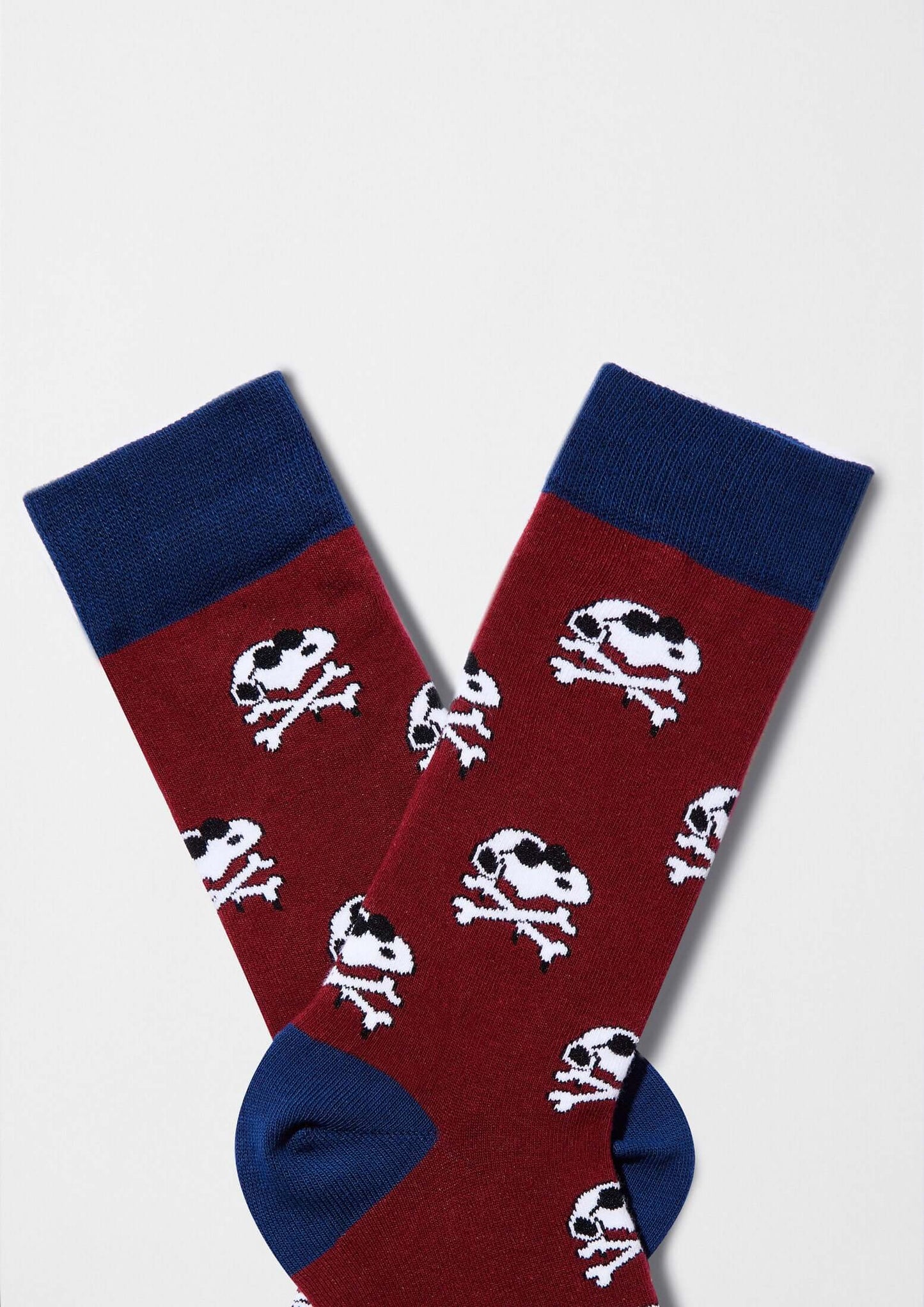 Chaussettes BeSnoopy Skull Bordeaux