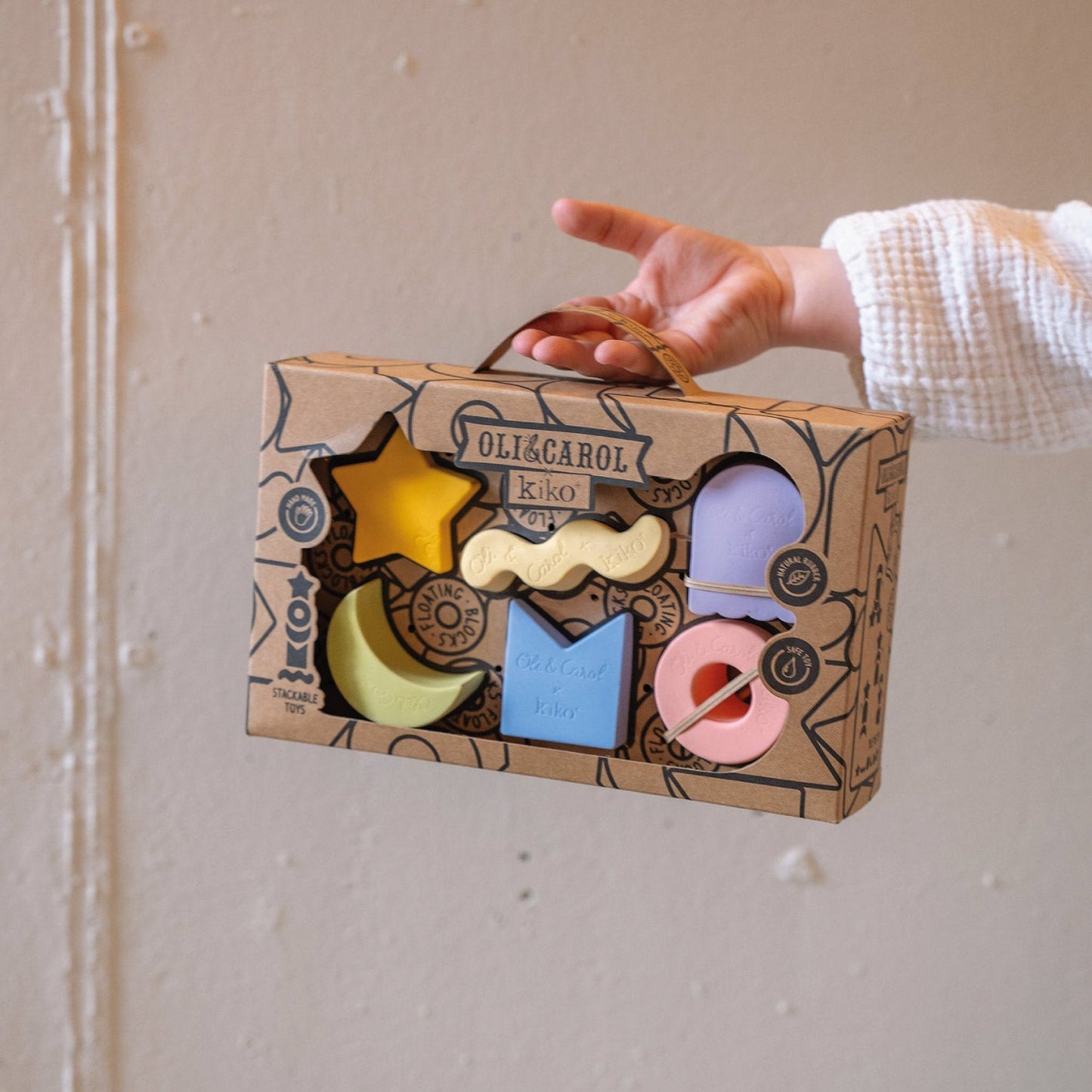6 Geometric Figures Baby Stacking Toy Blocks