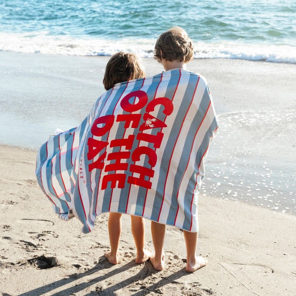 Beach Towel Microfiber - Multicolored - Catch Of The Day - 180 x 90 cm