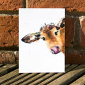 Carte Postale Aquarelle Vache
