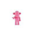 Decoratief figuurtje - Hangende aap 'De Legende' - Polyresin - Roze - 20,5 x 13,5 x 35 cm