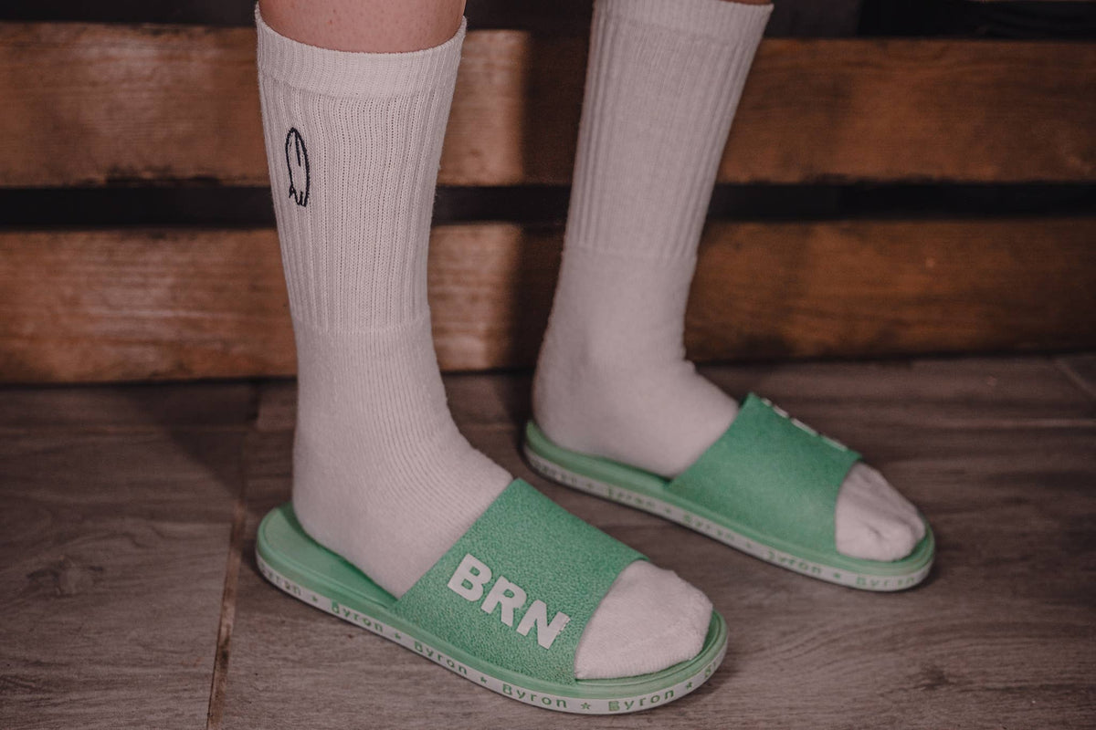 Chaussettes de sport brodées - Planche de Surf