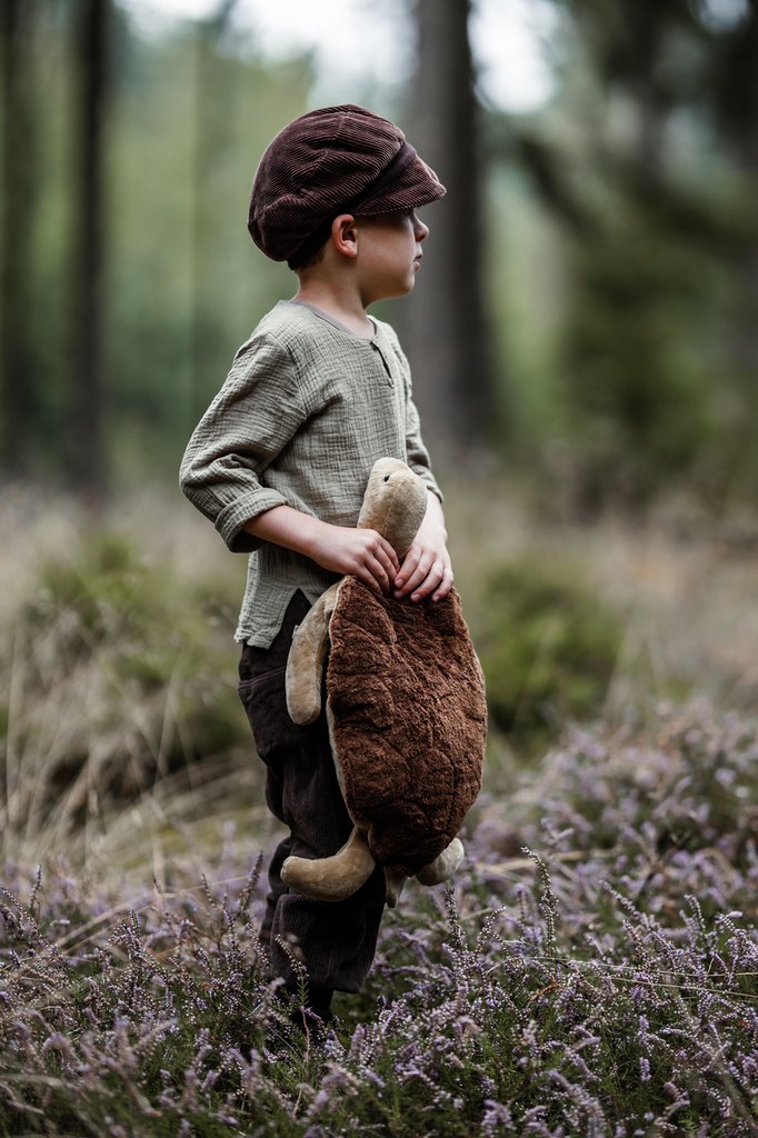 Large plush turtle | brown