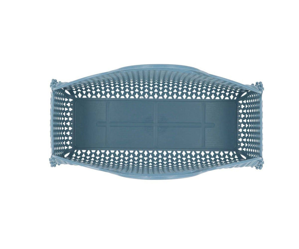 Retro vintage blauwe tas